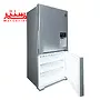 یخچال فریزر دوو مدل bmi-30ss که درب فریزر آن به سمت راست باز است.
