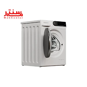 نمای کناری با در بازماشین لباسشویی پاکشوما 9 کيلويي مدل u9-w