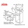 ابعاد فر توکار بوش مدل hbg-7341b1