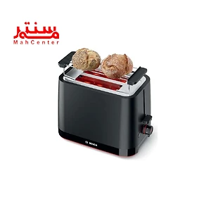 نان در حال گرم شدن در توستر بوش مدل tat-3m123gb