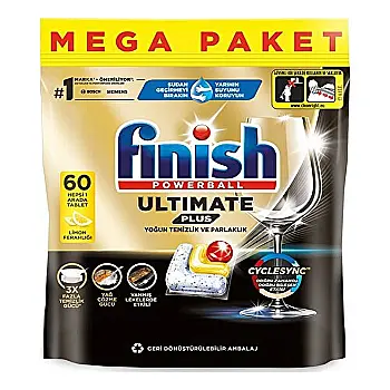 قرص ماشین ظرفشویی فینیش مدل  ultimate plus بسته 60 عددی