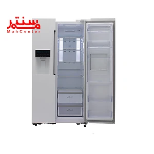 تصویری از داخل یخچال ساید بای ساید اسنوا سری نوژا مدل s1di-m200w