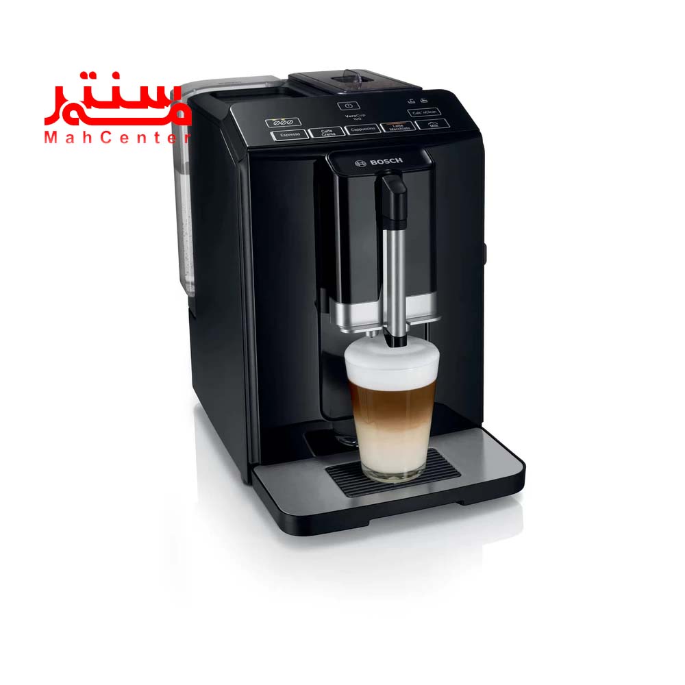 دستگاه و نوشیدنی درحال آماده سازی اسپرسوساز بوش مدل tis30129rw