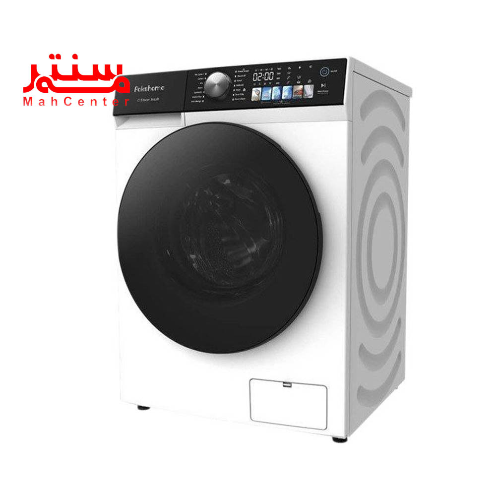 نمای کناری ماشین لباسشویی پاکشوما 11 کيلويي مدل x106-w