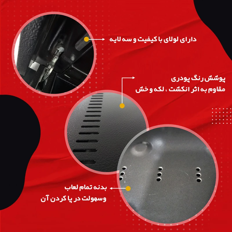 نمای نزدیک از پنل لمسی دیجیتال آون توستر تکنو لایو VIP-AGRIAN با قابلیت تنظیم دما و زمان پخت.