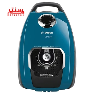 نمای نزدیک از پنل کنترل جاروبرقی بوش مدل bgl81800 با ولوم تنظیم مکش.