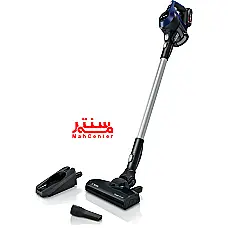 جاروشارژی دارای طراحی مدرن و ارگونومیک است و به رنگ آبی و مشکی - دوم