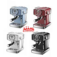 اسپرسوساز مشکی مدل Mebashi 2037 با طراحی کلاسیک و نمایشگر فشار. - دوم