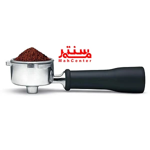 نمای نزدیک از پنل کنترلی اسپرسوساز سیج SES450BSS با دکمه‌های یک و دو شات، بخار و آب داغ.