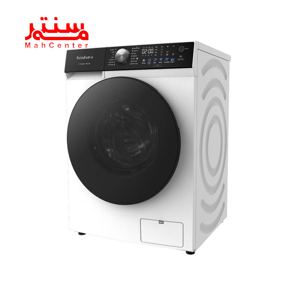 نمای کناری ماشین لباسشویی پاکشوما 8 کيلويي مدل s8-w