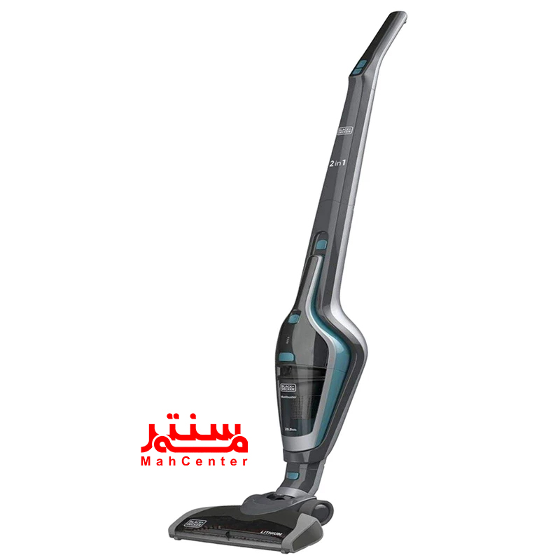 تصویر جارو شارژی بلک پلاس دکر SVA420B در حالت دستی برای نظافت داخل خودرو و مبلمان.