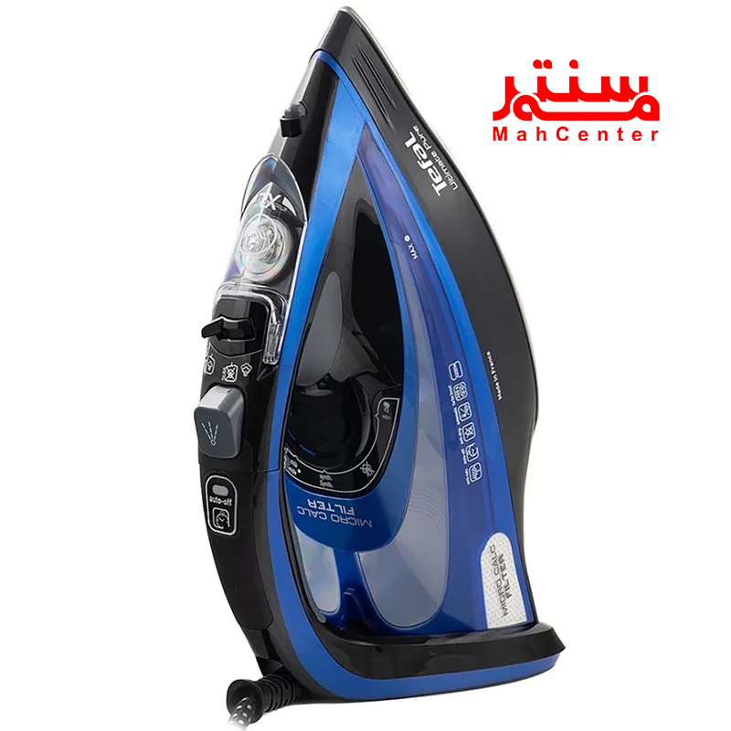 اتو بخار تفال مدل FV9848E0 با طراحی شیک و رنگ آبی مشکی