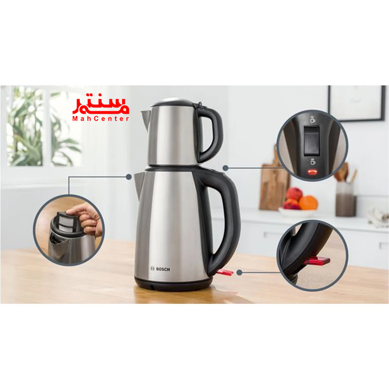 نمای نزدیک از فیلتر استیل ضدزنگ چای ساز بوش TTA5883