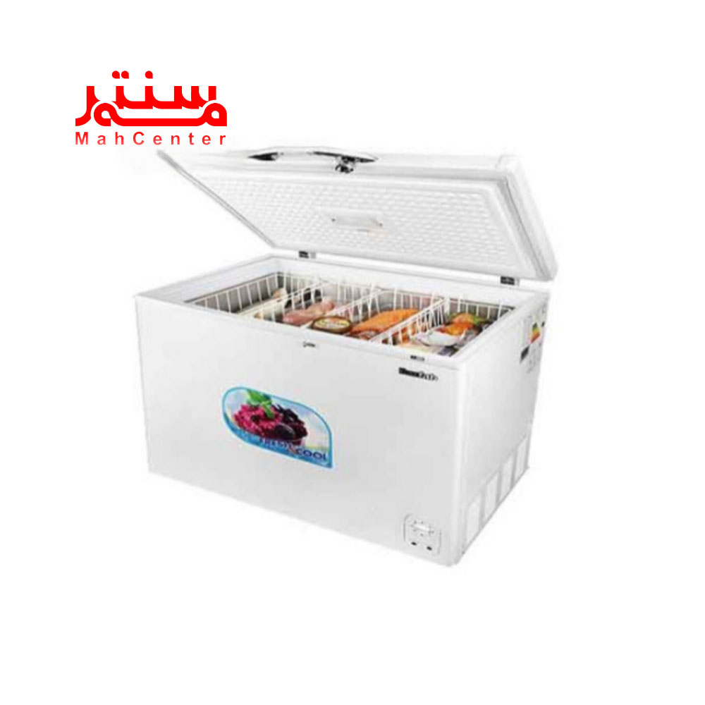 نمای کناری فریزر صندوقی برفاب مدل cf-430