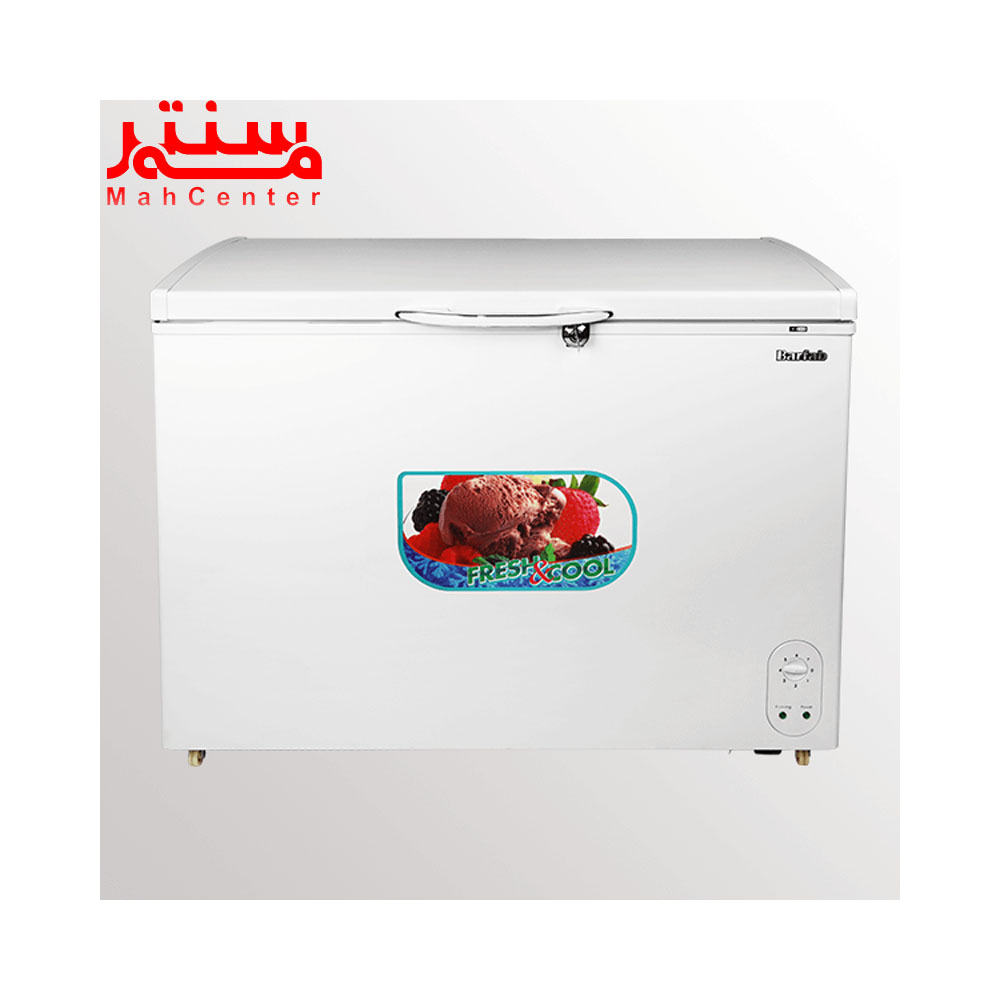 نمای روبه رویی فریزر صندوقی برفاب مدل cf-310-l