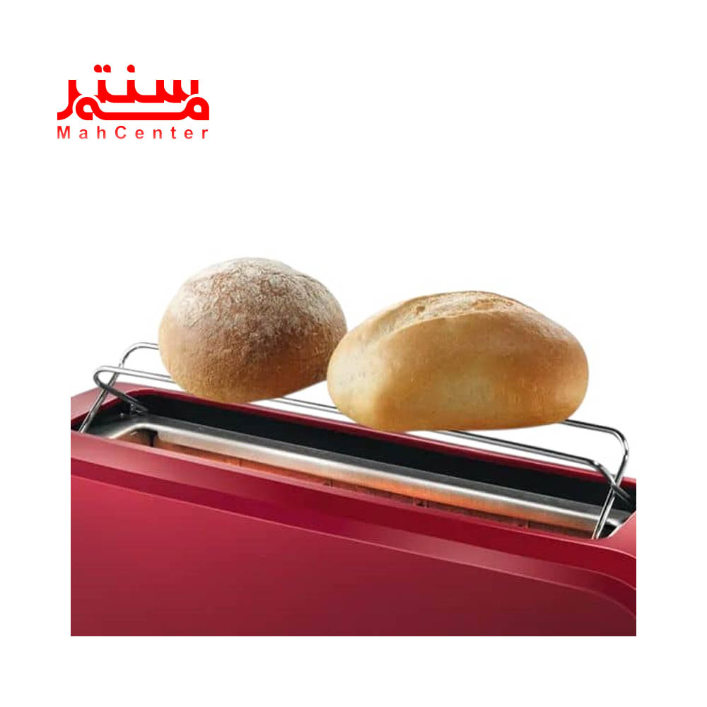نان در حال گرم شدن توستر نان بوش مدل tat-3a-004
