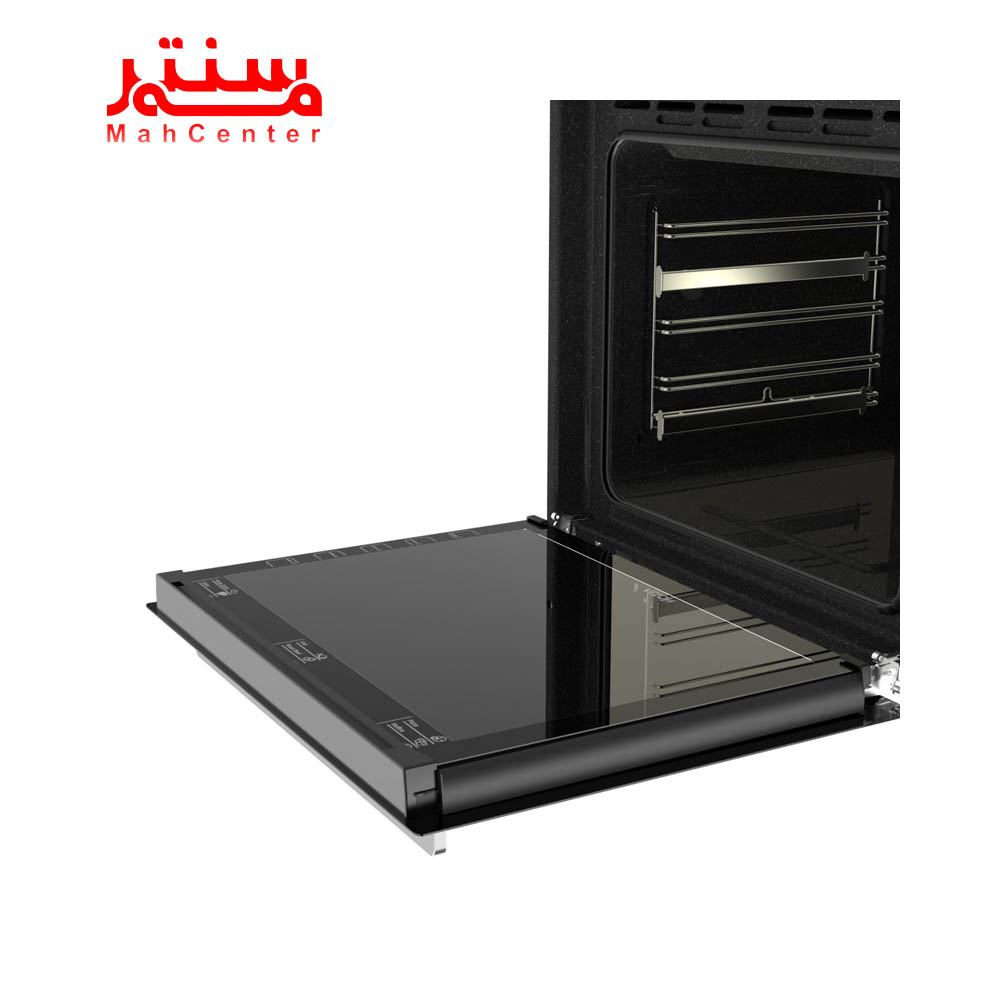 نمای کناری فر توکار آلتون مدل v303sn با درب باز