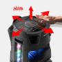 دستی در حال کار با پنل پخش کننده خانگی سونی مدل mhc-v73d