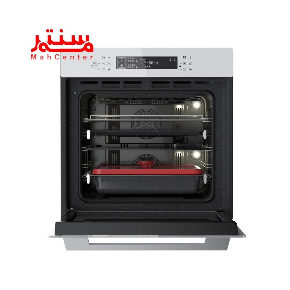 نمای روبه رویی با در باز فر توکار آلتون مدل v500tw