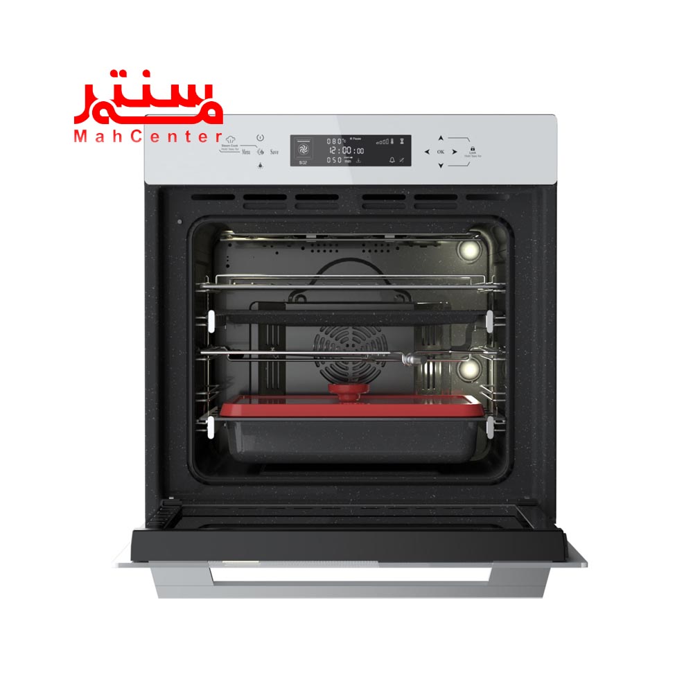 نمای روبه رویی با در باز  فر توکار آلتون مدل v500w