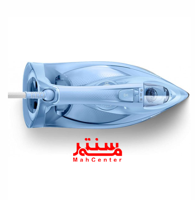 اتو بخار فیلیپس مدل GC4535 با طراحی ارگونومیک و کابل 2.5 متری برای استفاده راحت.