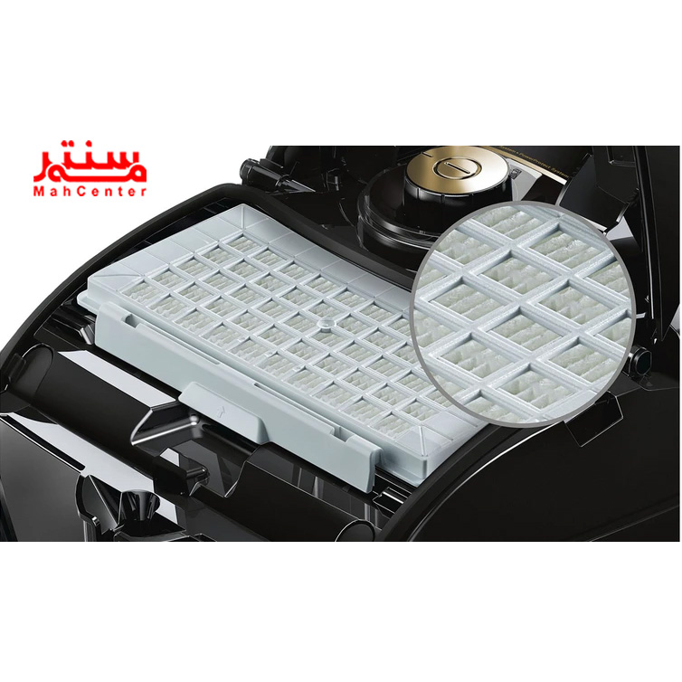 جاروبرقی کیسه‌ای بوش BGL8GOLD با ظرفیت مخزن 5 لیتری و کیسه نوع G ALL برای استفاده طولانی‌مدت.