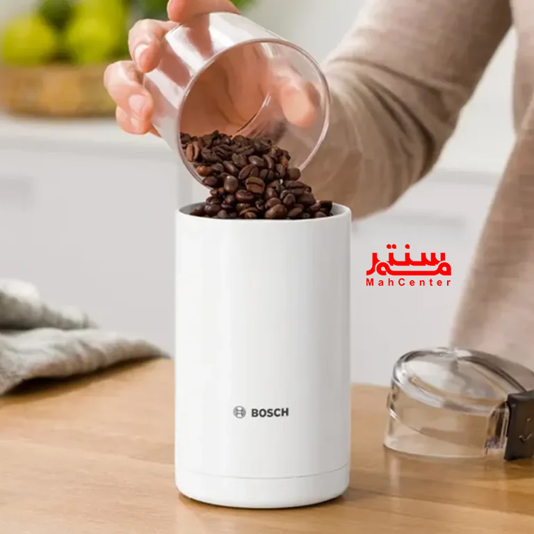 آسیاب بوش TSM6A011W مناسب برای آسیاب قهوه و ادویه‌جات با عملکرد ایمن.