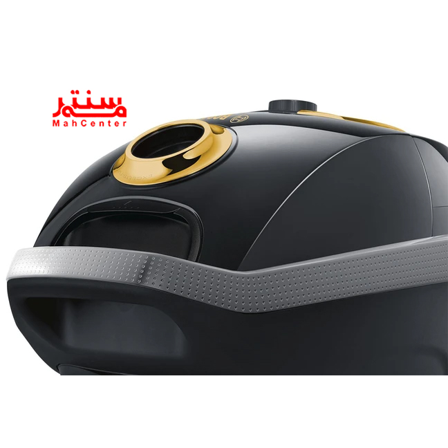 تصویر جاروبرقی بوش BGL8GOLDIR با فیلتر HEPA قابل شست‌وشو برای تصفیه هوای خروجی و کاهش آلرژن‌ها.