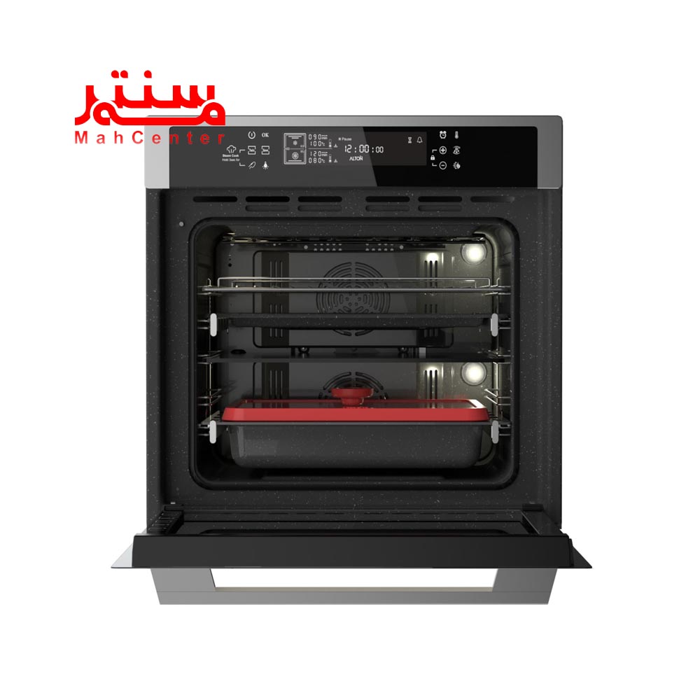 نمای روبه رویی با در باز فر توکار آلتون مدل v500ts