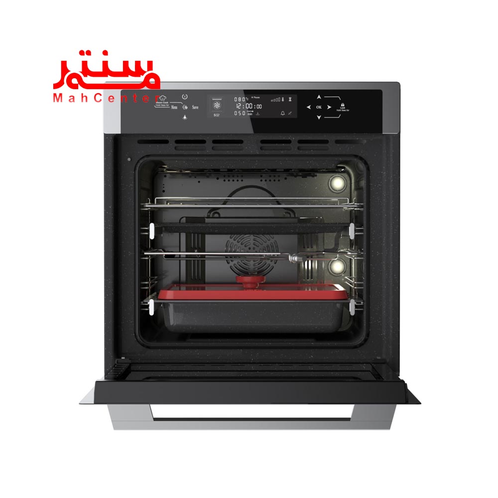 نمای روبه رویی با درب باز فر توکار آلتون مدل v500s