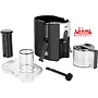 دستگاه آبمیوه‌گیری براون سری پاورز J500 به رنگ مشکی (Black) روی پیشخوان آشپزخانه.