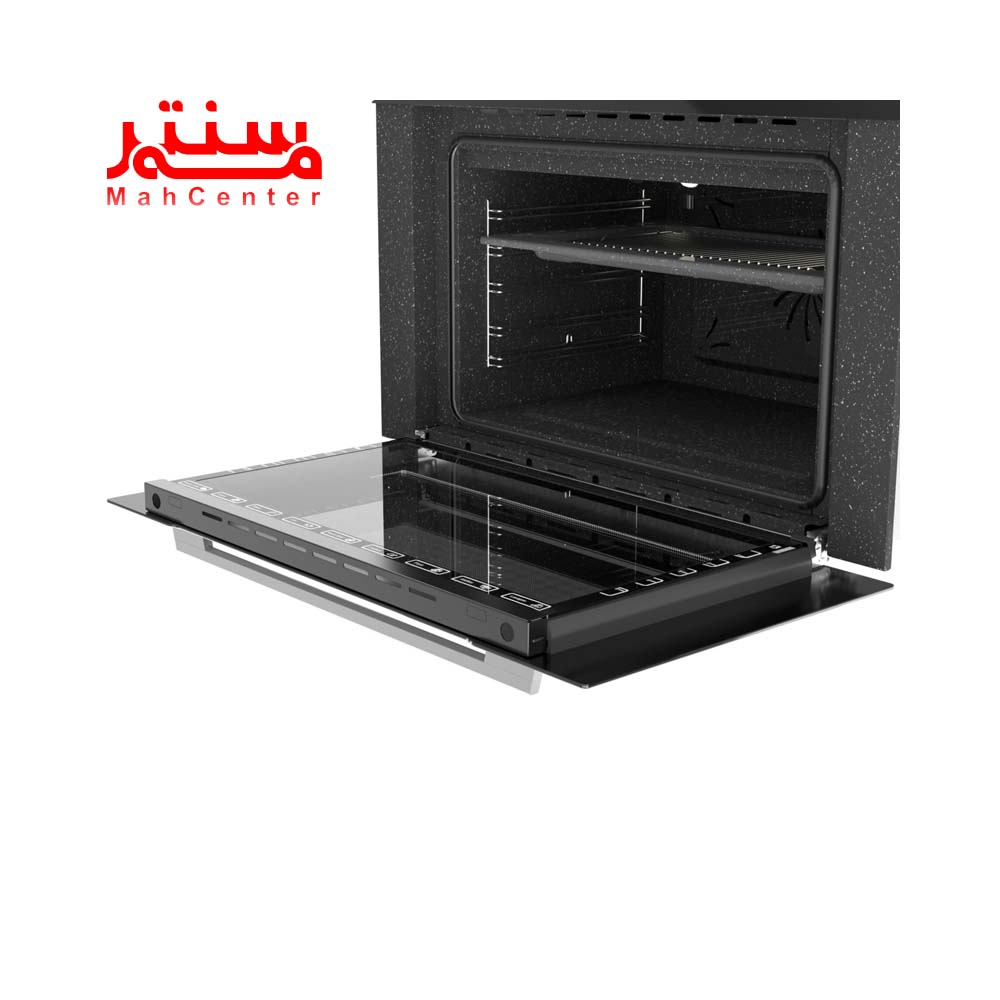 نمای کناری با درب باز فر توکار آلتون مدل v901b