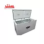 نمای کناری با در باز فریزر صندوقی برفاب مدل cf-430