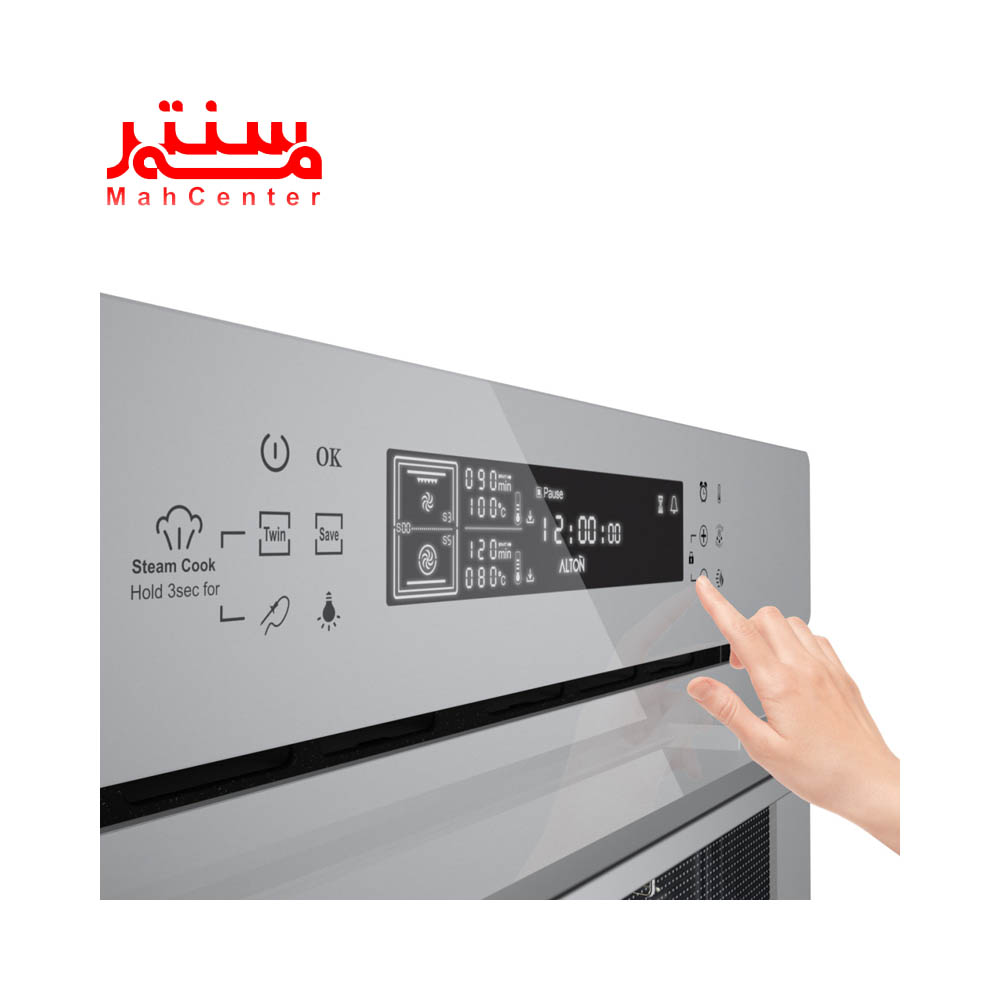 دستی در حال کار با پنل فر توکار آلتون مدل v500tw