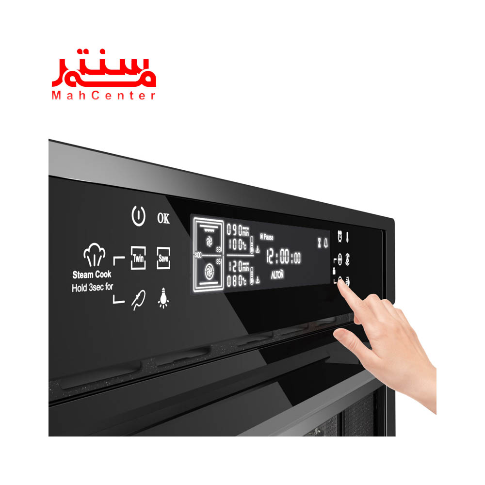 دستی در حال کار با پنل فر توکار آلتون مدل v500ts