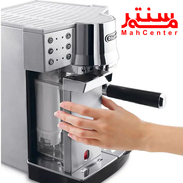 طراحی شیک استیل ضدزنگ اسپرسوساز دلونگی