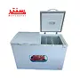 نمای بالایی با درب باز فریزر صندوقی برفاب مدل cf2d-430