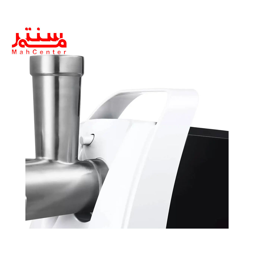 نمای کناری و نزدیکتر از قسمت دهانه چرخ گوشت 1600 وات بوش مدل mfw-45000