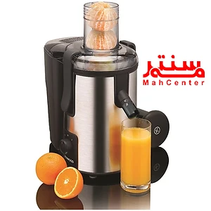 نمای نزدیک قیف آبمیوه‌گیری کنوود JEM500SS با طراحی ضدپاشش
