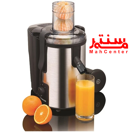 نمای نزدیک قیف آبمیوه‌گیری کنوود JEM500SS با طراحی ضدپاشش