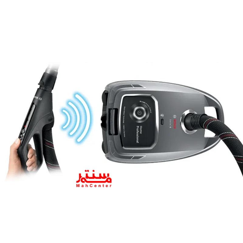 لوله خرطومی کنفی جاروبرقی بوش BGL6PRO1 با قابلیت چرخش 360 درجه برای انعطاف‌پذیری بالا در نظافت.