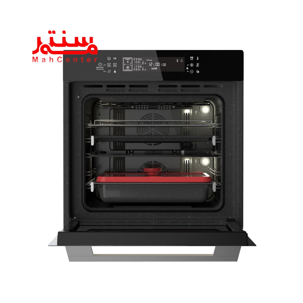 نمای روبه رویی با در باز فر توکار آلتون مدل v500tb