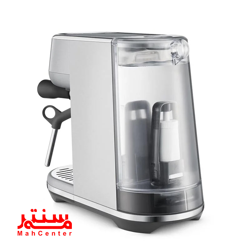 دستگاه قهوه‌ساز Sage Bambino با نازل بخار دستی برای تهیه میکروفوم حرفه‌ای، ایده‌آل برای لاته آرت.