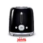 توستر دو درگاه اسمگ TSF02 مشکی با ظرفیت 4 تکه نان، ایده‌آل برای خانواده‌ها.