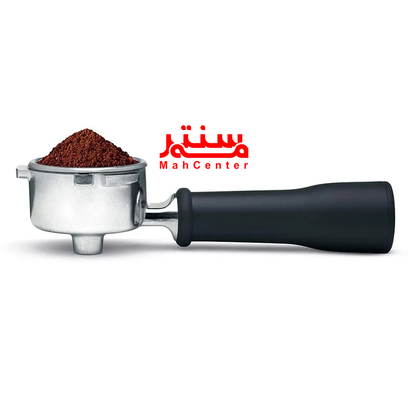 نمای نزدیک از پنل کنترلی اسپرسوساز سیج SES450BSS با دکمه‌های یک و دو شات، بخار و آب داغ.