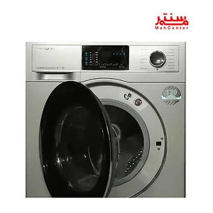 نمای نزدیک از پنل LED مکانیکی ماشین لباسشویی دوو LM-720S با 15 برنامه شستشوی متنوع.
