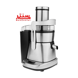آبمیوه‌گیری چندکاره وسترن هاوس مدل WJU-4120 با طراحی مدرن و بدنه سفیدرنگ روی کابینت آشپزخانه