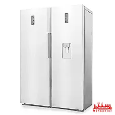 یخچال فریزر دوقلو دوو مدل SRI/SFI-20MW سفید متالیک در آشپزخانه - دوم