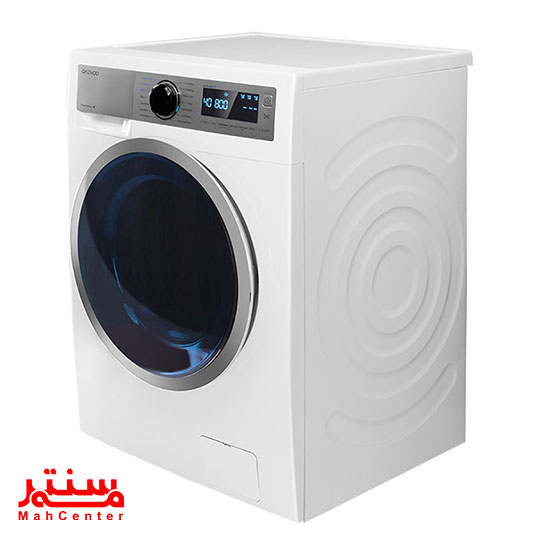 زاویه کناری ماشین لباسشویی دوو سری ذن لایف LM-860WS با طراحی اکو بادی، کاهش‌دهنده لرزش و صدا.