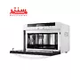 نمای سمت راست با در کامل باز مایکروویو ال جی سولاردام ma3884vc
